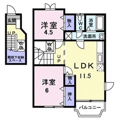 クレストヒルズＦの物件間取画像